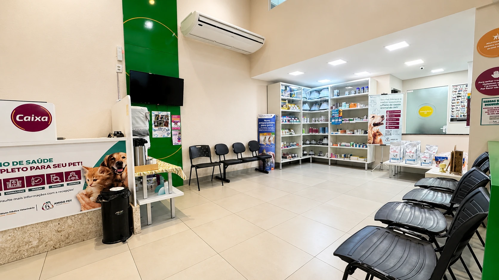 Estrutura da clínica veterinária IMVSA